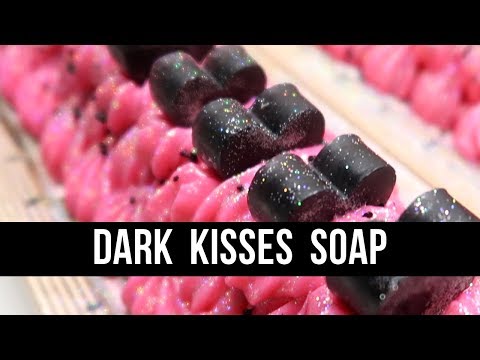 Dark Kisses Soap (+HOT PINK SOAP FROSTING) | Royalty Soaps