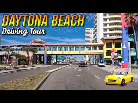 Daytona Beach Florida Drive | Iconic Beach City in 4K