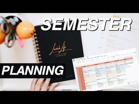 How I Set Up My Semester for Success | plan + schedule