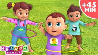 [4K] It's Good To Exercise Song | Fun Action Dance Kids Songs | Meekos Family