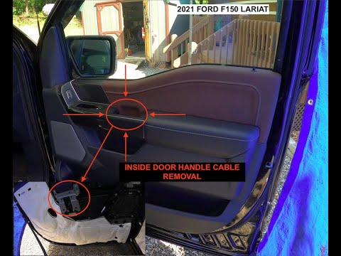 2021 Ford F150: Inside Door Handle Cable Removal