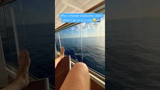 Why I choose a balcony cabin when I go on a cruise… #balconyview #cruiseship #balconycabin #cruise