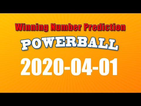 Winning numbers prediction for 2020-04-01|U.S. Powerball