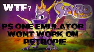 Ps one emulator wont work Raspberry pi Easy fix for ps one