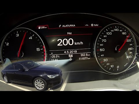 2016 AUDI A6 2.0 TDI QUATTRO 190hp 0-220 KMH ACCELERATION