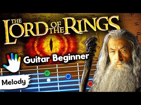 The Lord Of The Rings Guitar Lessons for Beginners Howard Shore Tutorial, Easy Chords, Backing Track
