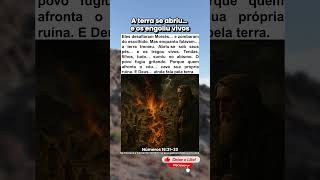 A terra engoliu Datã e Abirão – Números 16:31-33