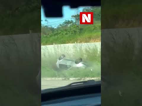 Discussão de trânsito termina em capotamento e prisão de motorista na PB