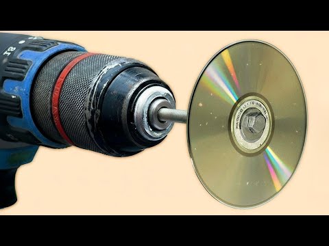 Just insert old CD disc into Drill and Every house needs this and no one does it! Creation Tips