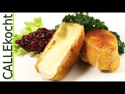 Camenbert backen mit Preiselbeeren, gebackene Petersilie - Rezept