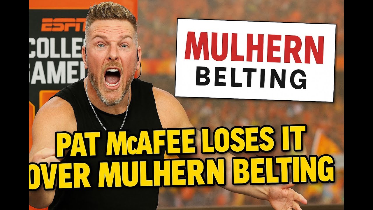 Pat McAfee LOSES IT Over Mulhern Belting 😂 | College GameDay Parody