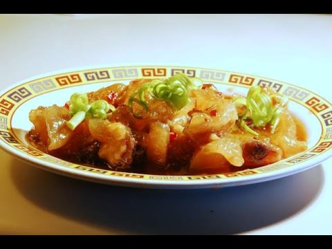 Spicy Beef Tendon in Sweet and Sour Sauce