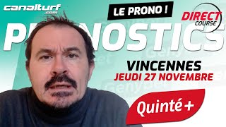 emission video des courses turf pmu du Jeudi 27 novembre 2025