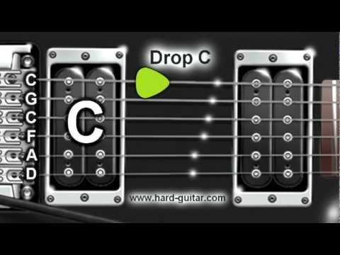Drop C Guitar Tuner (C G C F A D Tuning)