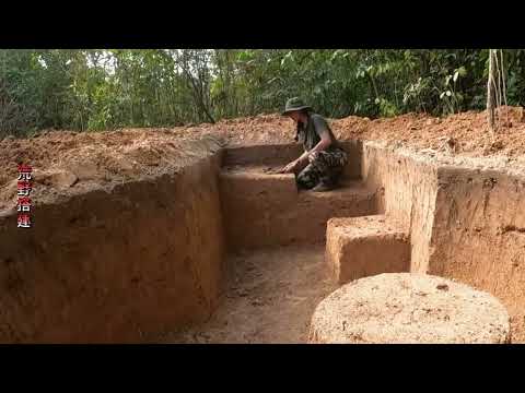 365 Days How I Survival, Cooking And Building In The Rain Forest - Full Video