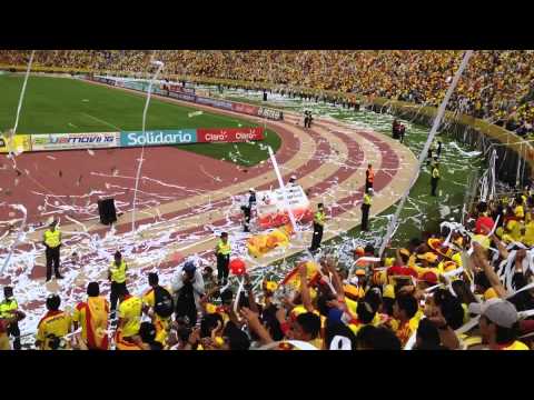 "Resibimiento ARMAGEDON AUCAS   ALENTANDOTE DONDE QUIERA Q JUEGUES" Barra: Armagedón &bull; Club: Aucas