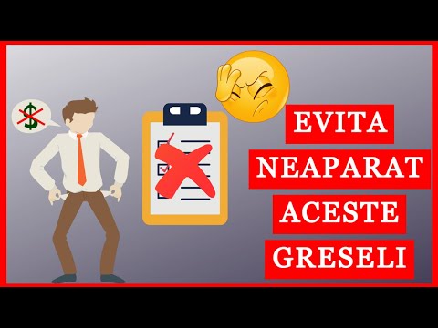 GRESELI MAJORE PE CARE LE FACEM CU BANII SI CARE TE MENTIN SARAC - EDUCATIE FINANCIARA