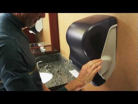 San Jamar SJMT990TBK Element Roll Towel Dispenser — Janitorial