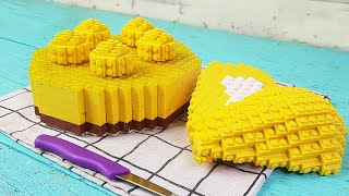 Lego Mango Cheesecake / Lego In Real Life / Stop Motion Cooking & ASMR