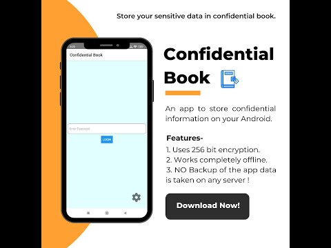Confi Book - an encrypted book