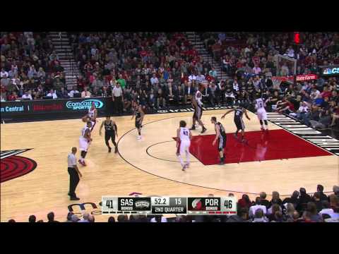 Nicolas Batum Highlights Spurs vs. Blazers 12.15.2014 - 7 Points, 6 Assists