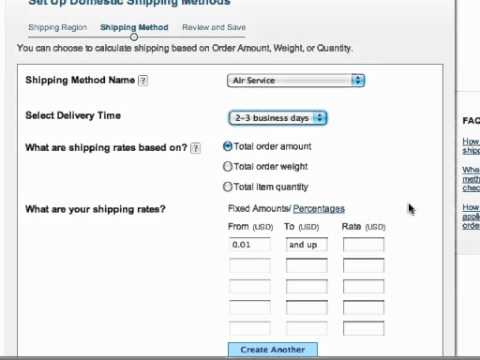 Part of a video titled PayPal Shipping Calculator - YouTube
