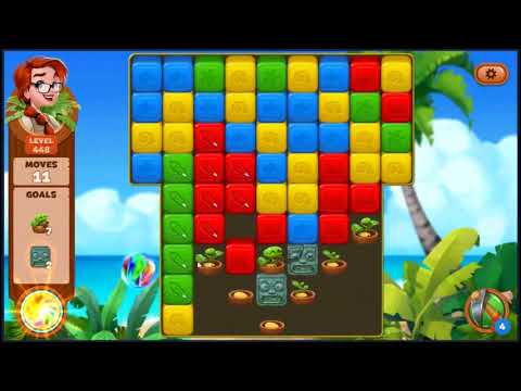 Lost Island Blast Adventure Level 448 - NO BOOSTERS 🏝️ | SKILLGAMING ✔️