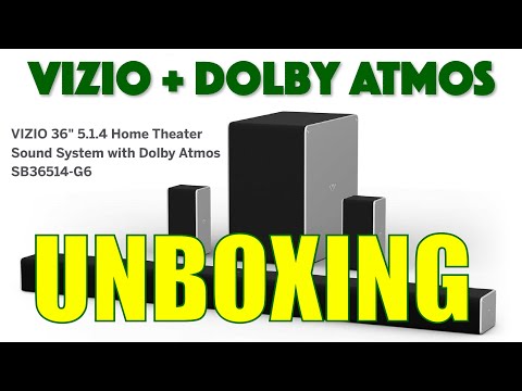 Vizio 36" 5.1.4 Soundbar with Dolby ATMOS -- UNBOXING