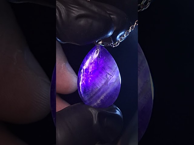 تعليقة اكسسوار حجر جمشت طبيعي مفحوص و موثق بشهادة...