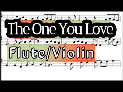 The One You Love Flute or Violin Sheet Music Backing Track Play Along Partitura Glenn Frey