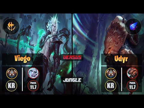Challenger VIEGO [Conqueror] (Jungle) VS  UDYR - Challenger KR Patch 11.7