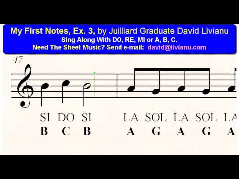My First Notes Ex 3 Free Ear-Training & Sight-Singing Exercises For Young Musicians
