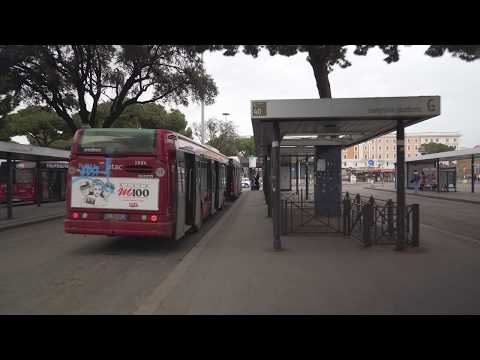 Italy, Rome, bus 40 ride from Termini to Traspotina