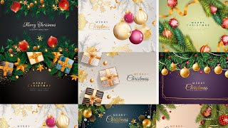10+ Christmas And New Year Design Festive Realistic Background Photoshop Tutorial