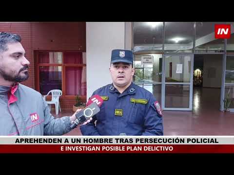 APREHENDEN A UN HOMBRE TRAS PERSECUCIÓN POLICIAL E INVESTIGAN POSIBLE PLAN DELICTIVO