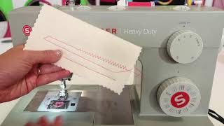 Singer Heavy Duty 4452 12 How to Select Stitches, Stitch Length & Stitch Width
