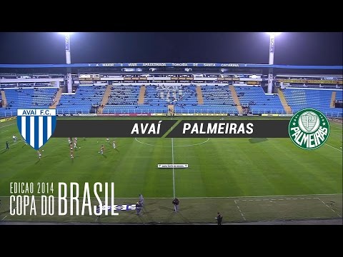 Gols - Avaí-SC 0 x 2 Palmeiras-SP - Copa do Brasil 2014 - 23/07/2014