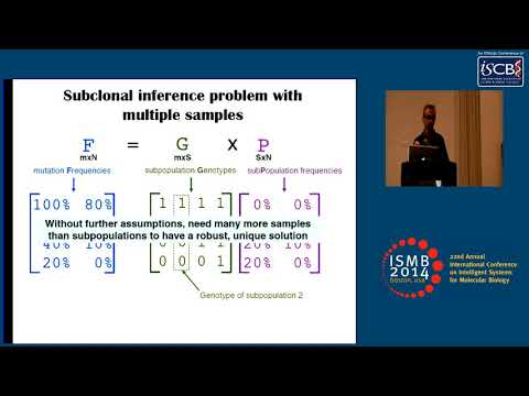 Reconstructing tumor evolution using simple somatic mutation frequencies - Quaid Morris - ISMB 2014