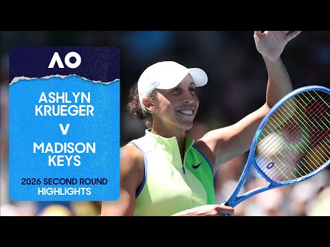 Ashlyn Krueger v Madison Keys Highlights | Australian Open 2026 Second Round