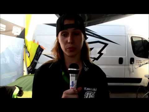 GP de France - Livia Lancelot après sa victoire en 1ère manche