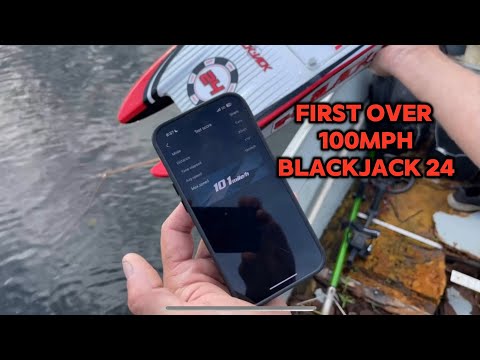101mph blackjack 24 v2 on 6s worlds fastest #proboat  #fastboat 