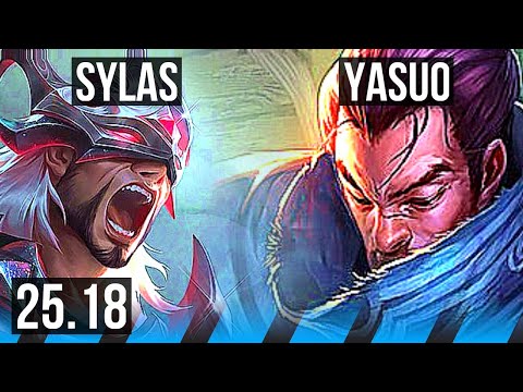 SYLAS vs YASUO (MID) | Legendary | KR Master | 25.18