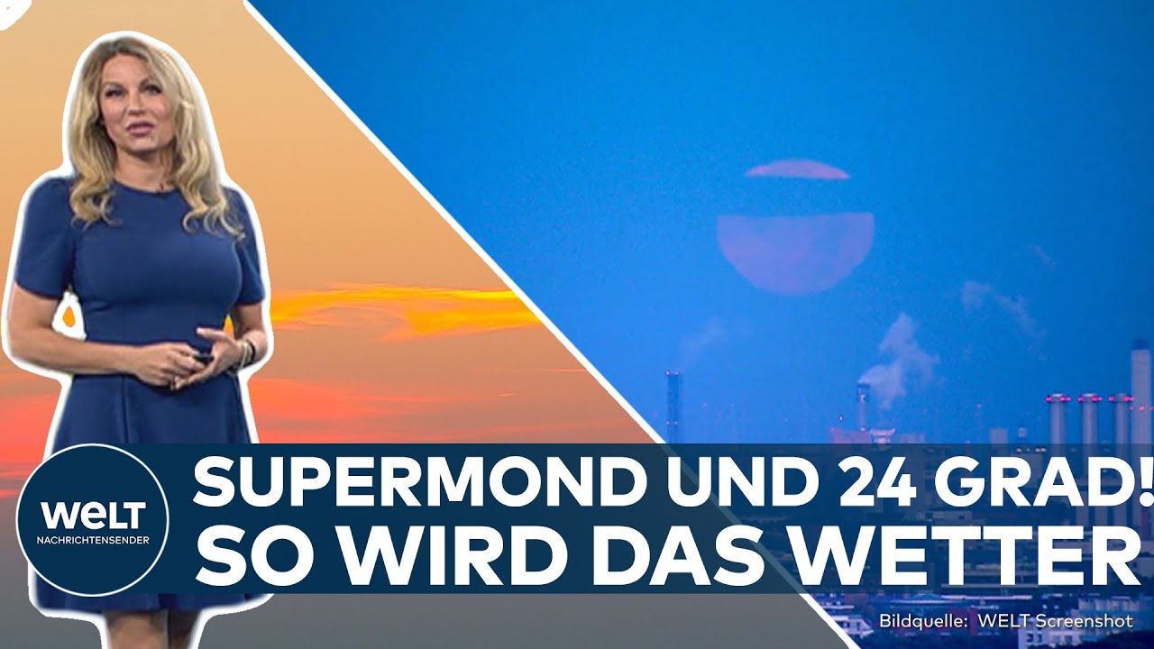 WETTER IN DEUTSCHLAND: Sommerhitze im Oktober! Supermond & atemberaubender Sonnenaufgang über Berlin