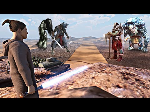 TWO DEMONIC ARMIES FACED OFF NEAR THE HUMAN TOWN - Epic Battle Simulator 2 - UEBS 2