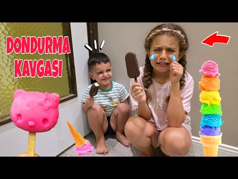 POYRAZ ELİF EVDE DONDURMA KAVGASI ÇIKTI!!