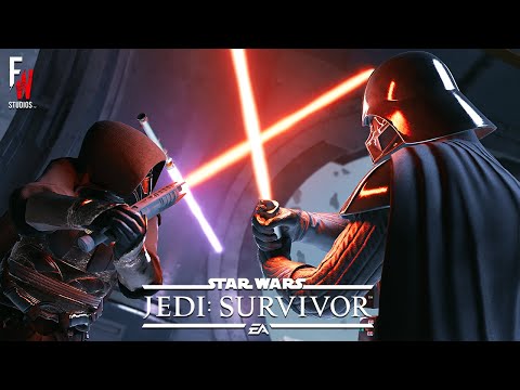 Darth Revan vs Darth Vader In An Epic Lightsaber Clash! Jedi Survivor Mods (4K Cinematic Style)