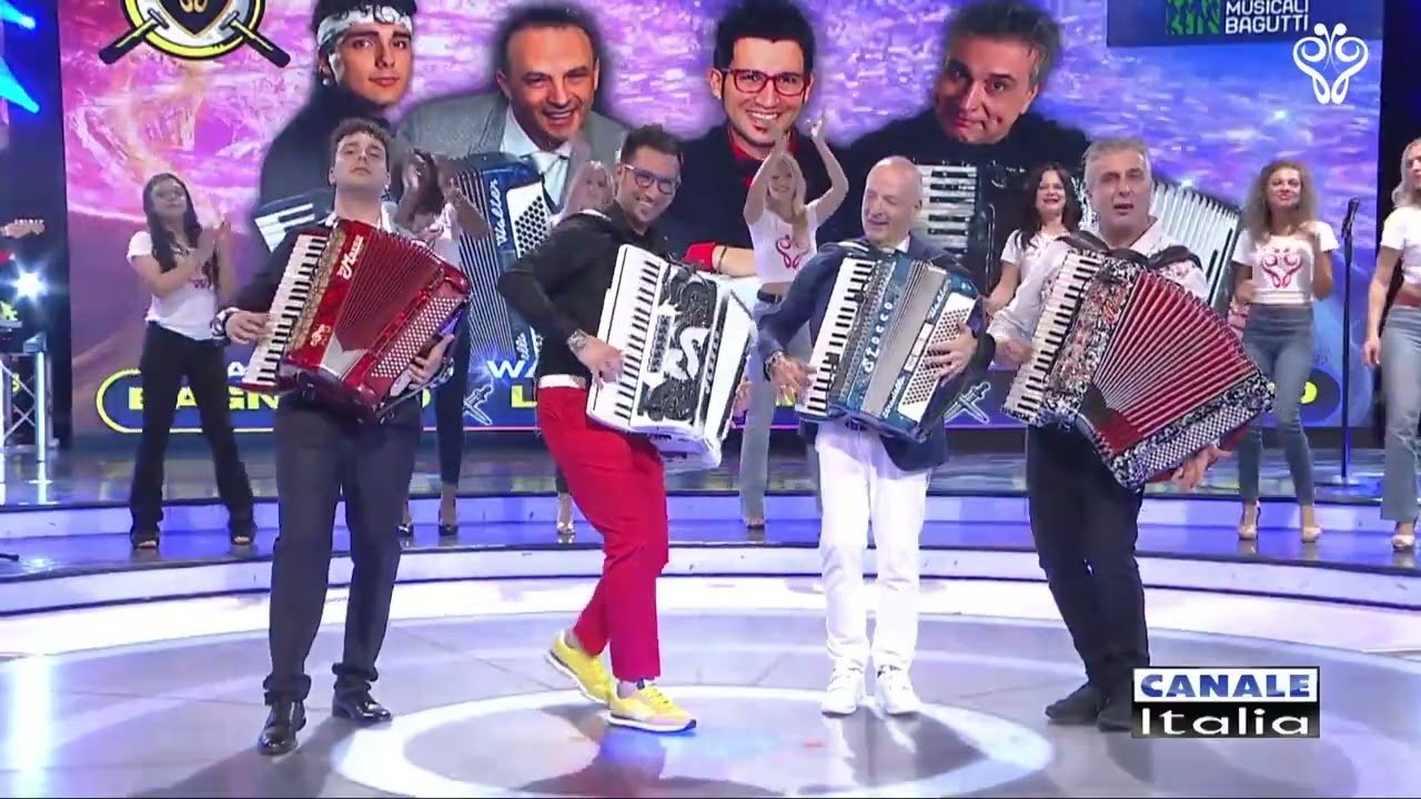 Walter Losi, Giuseppe Spinelli, Paolo e Valerio Bagnasco - I 4 MOSCHETTIERI (polka) Canale Italia