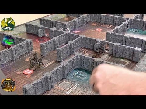 Warhammer 40K Boarding Patrol.  Iron Hands vs Black Legion