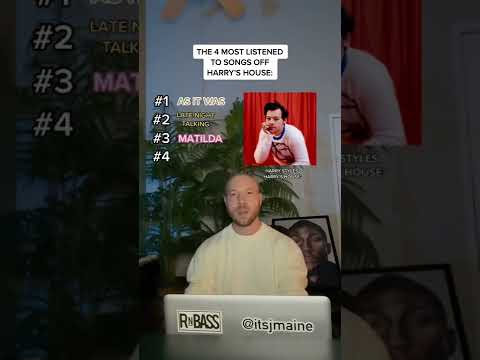 These Are The 4 Most Listened To Songs Off Harry’s House From Harry Styles #shorts #harrystyles