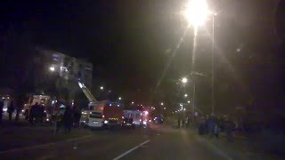 preview picture of video 'Százhalombatta épület tűz 2014.12.23.'
